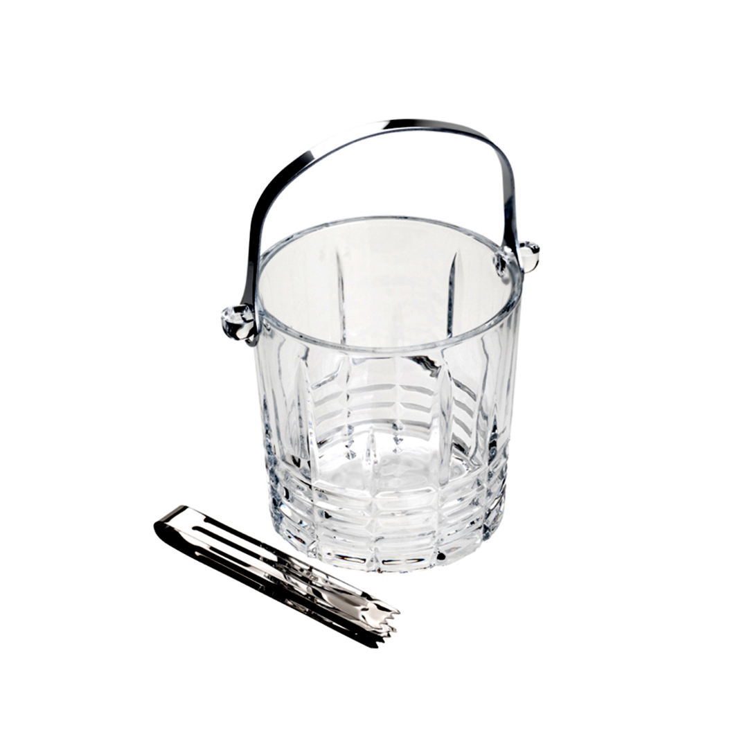 Balde para Gelo Grego com Alça e Pegador Cristal 15cm