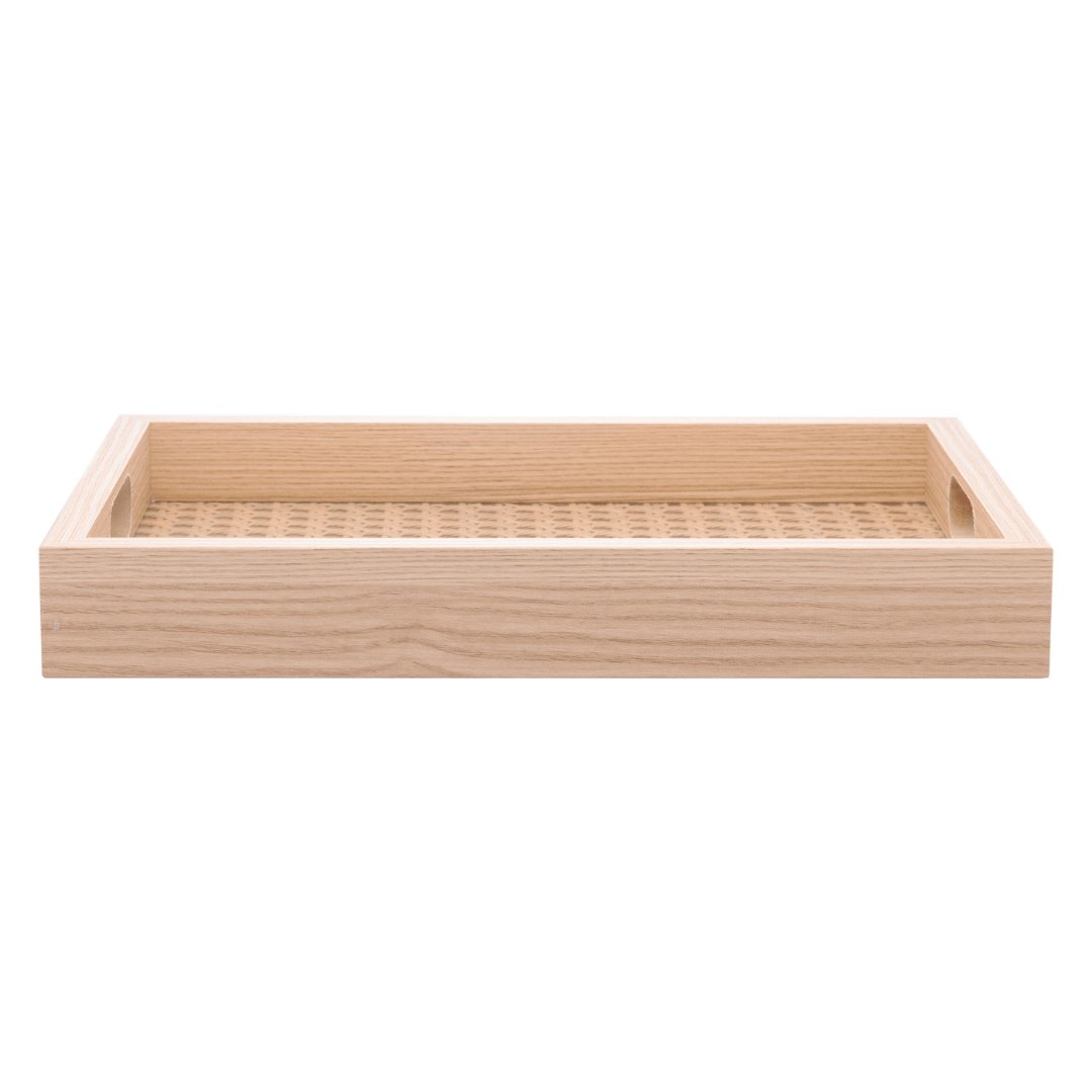 Bandeja Retangular de MDF com Fundo Trelica 35cm