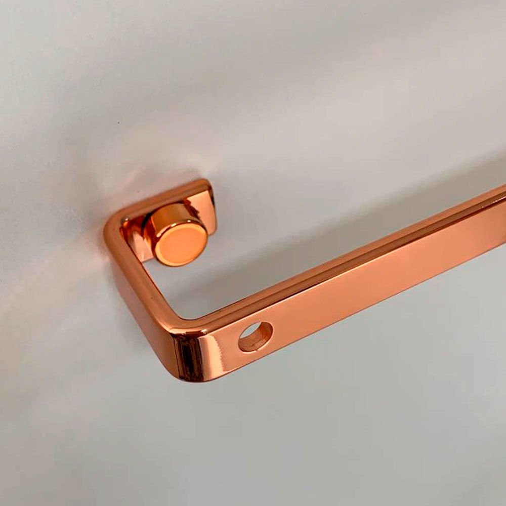 Barra de Piatina 45cm com 6 Ganchos Rose Gold
