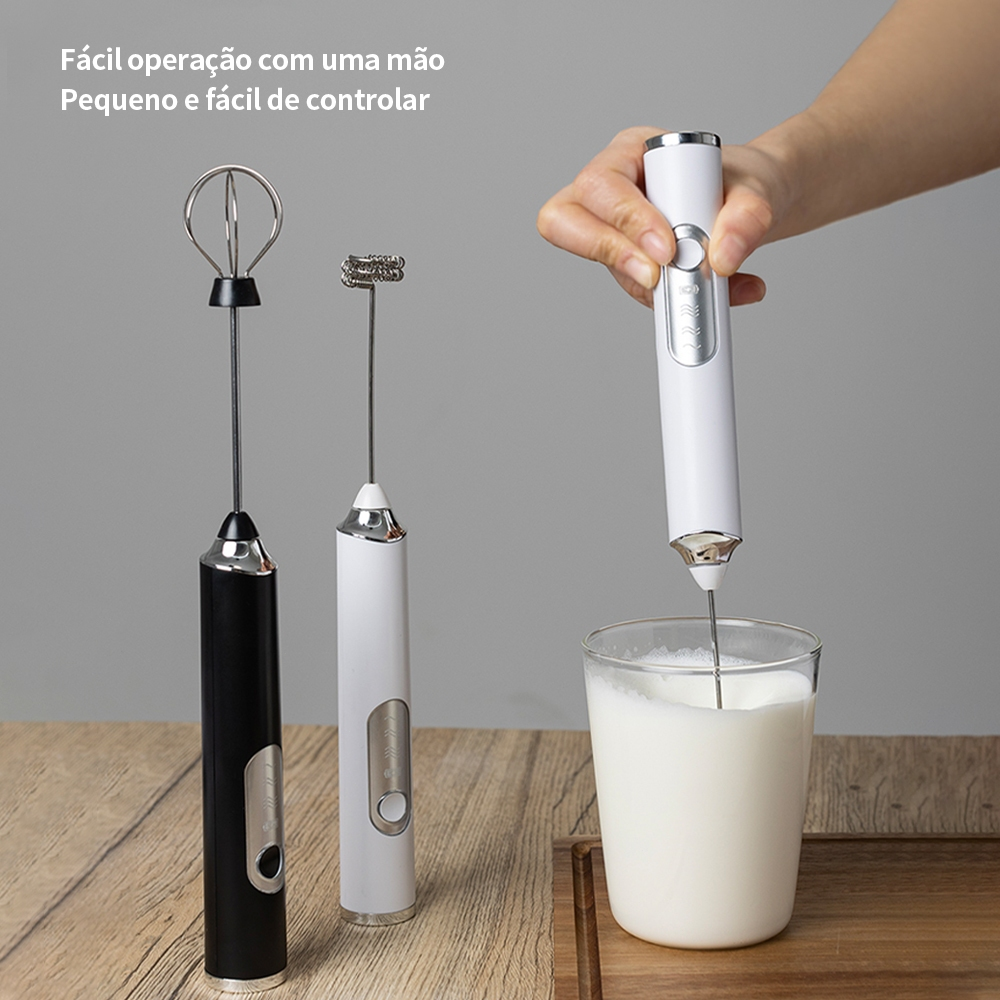 Mini Mixer e Espumador Elétrico Premium 2 Em 1