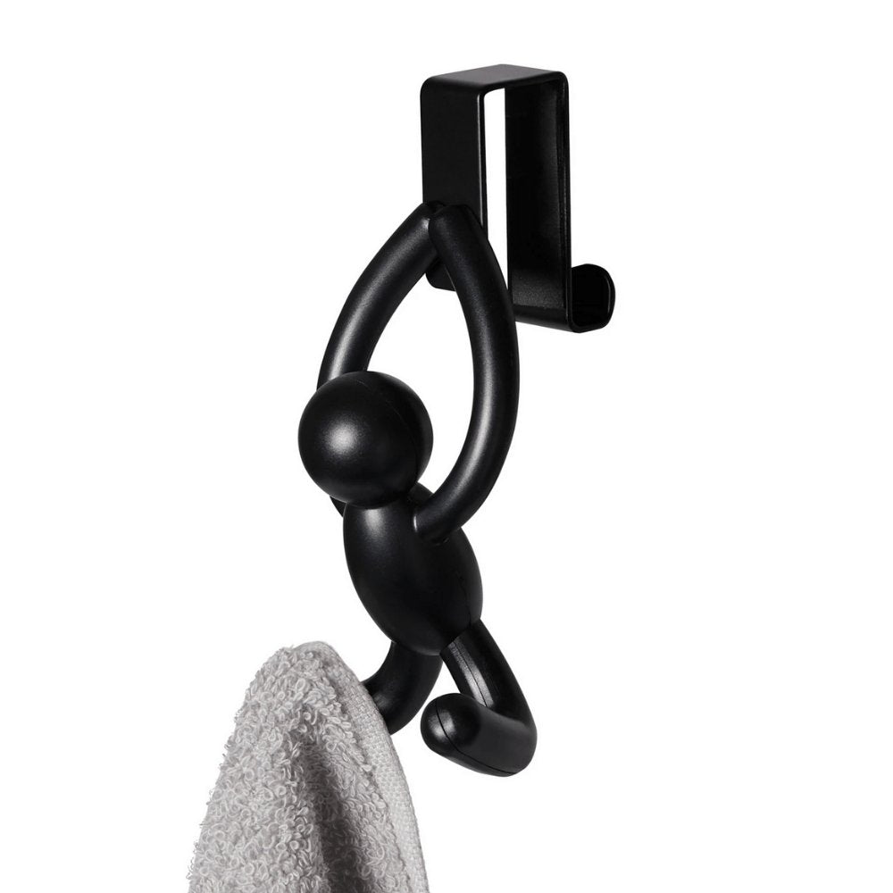 Cabide Gancho de Porta para Encaixar Buddy Preto Umbra - 13 cm