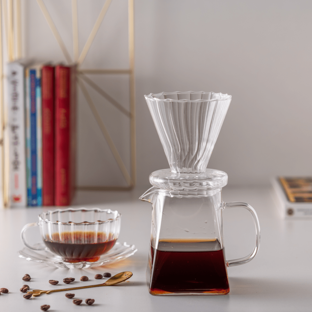 Cafeteira e Filtro de Vidro Borossilicato 500ml