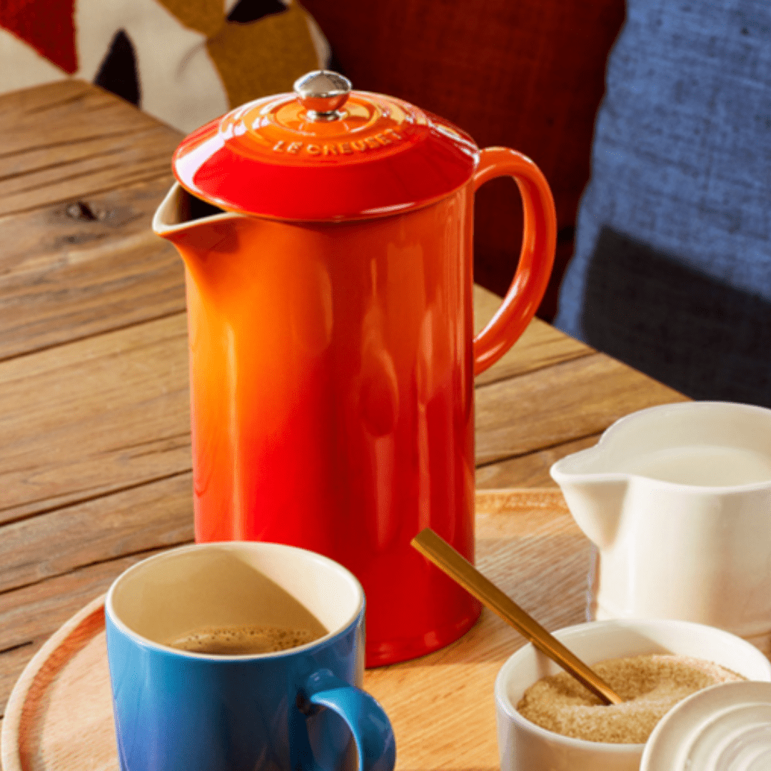 Cafeteira Prensa Francesa Laranja 1 Litro Le Creuset