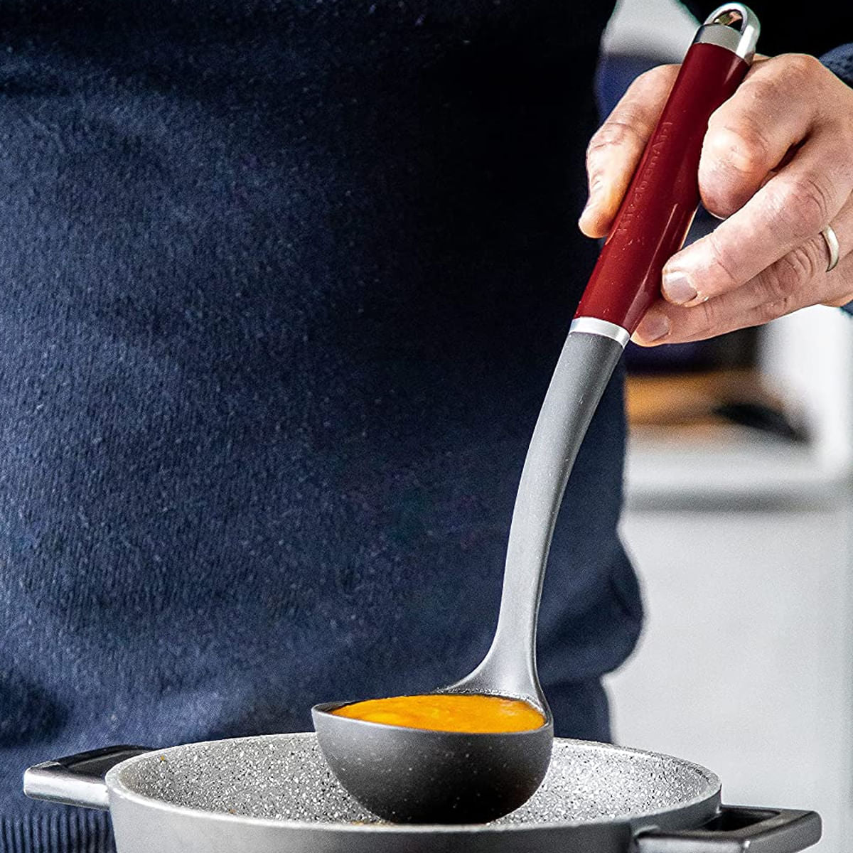 Concha Nylon Vermelho e Preto KitchenAid