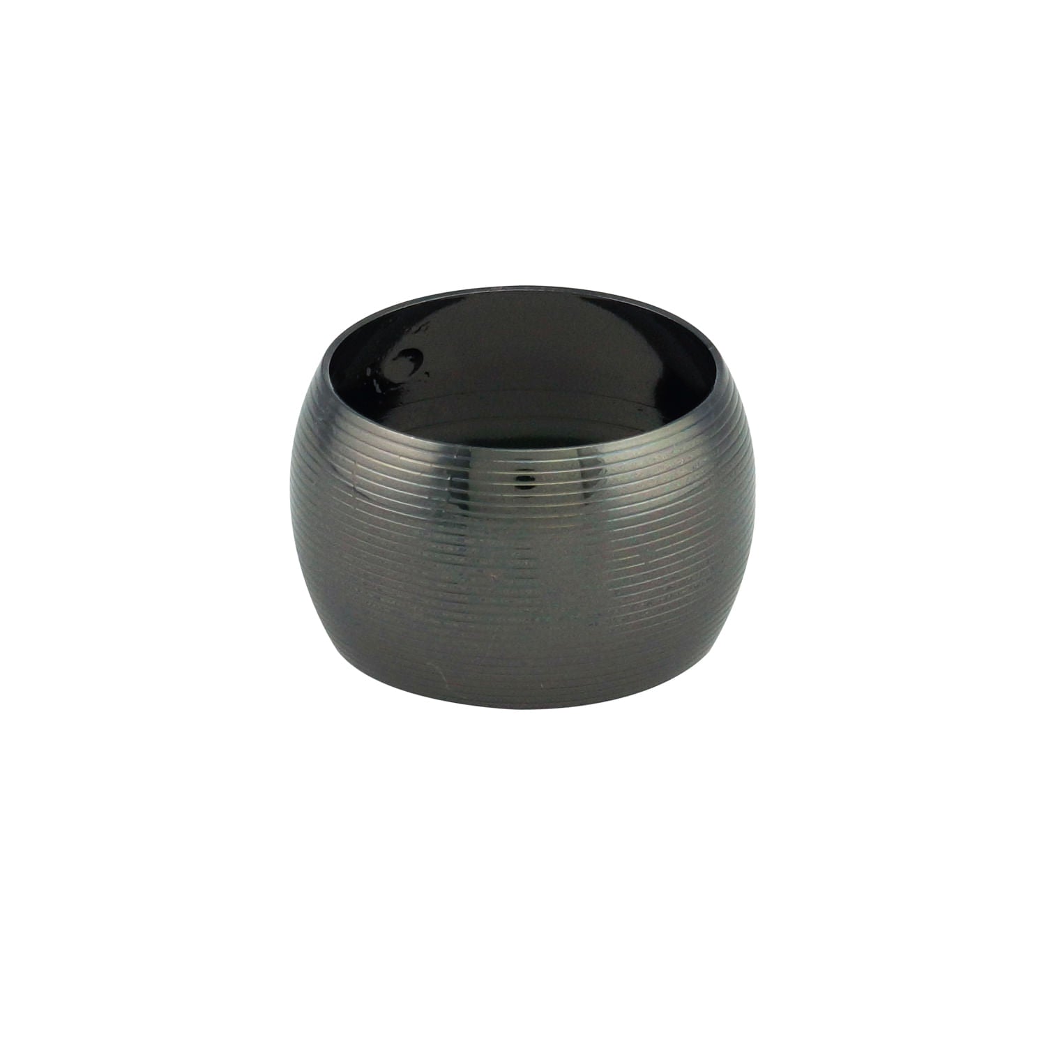 Conjunto 4 Aneis Para Guardanapo De Aco Circle Onix 4,5cm