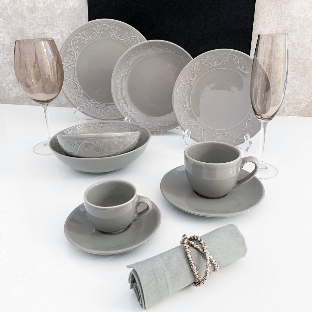Conjunto 6 Taças Cristal Ecológico Para Vinho Fumê - 580ml