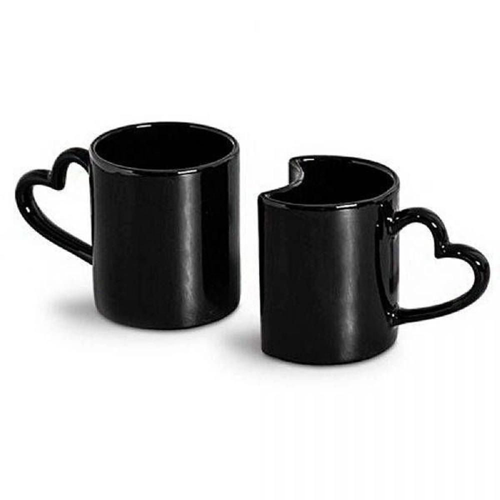 Conjunto Canecas Love Preto 2 Peças