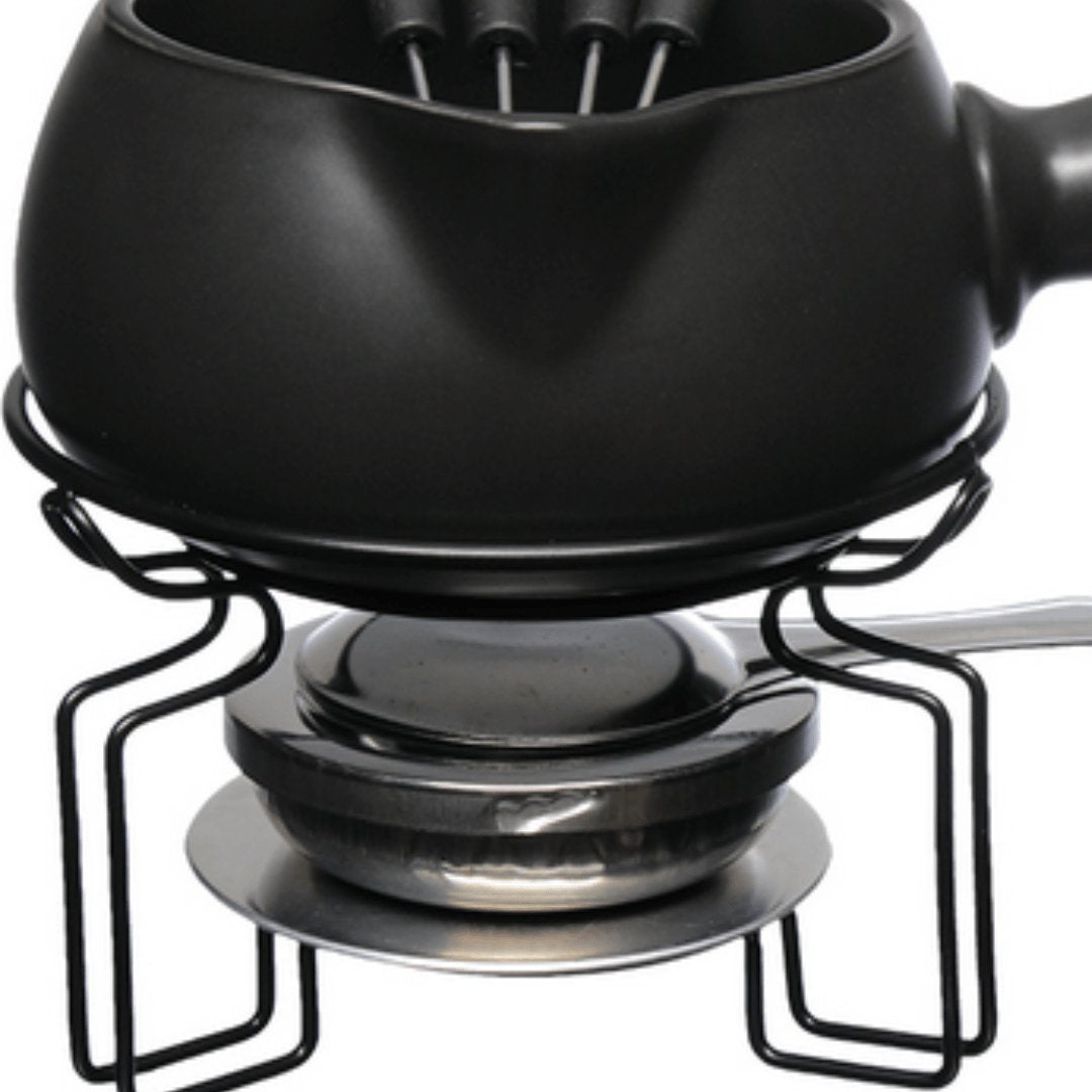 Conjunto de Fondue Genebra Preto 8 peças 750ml