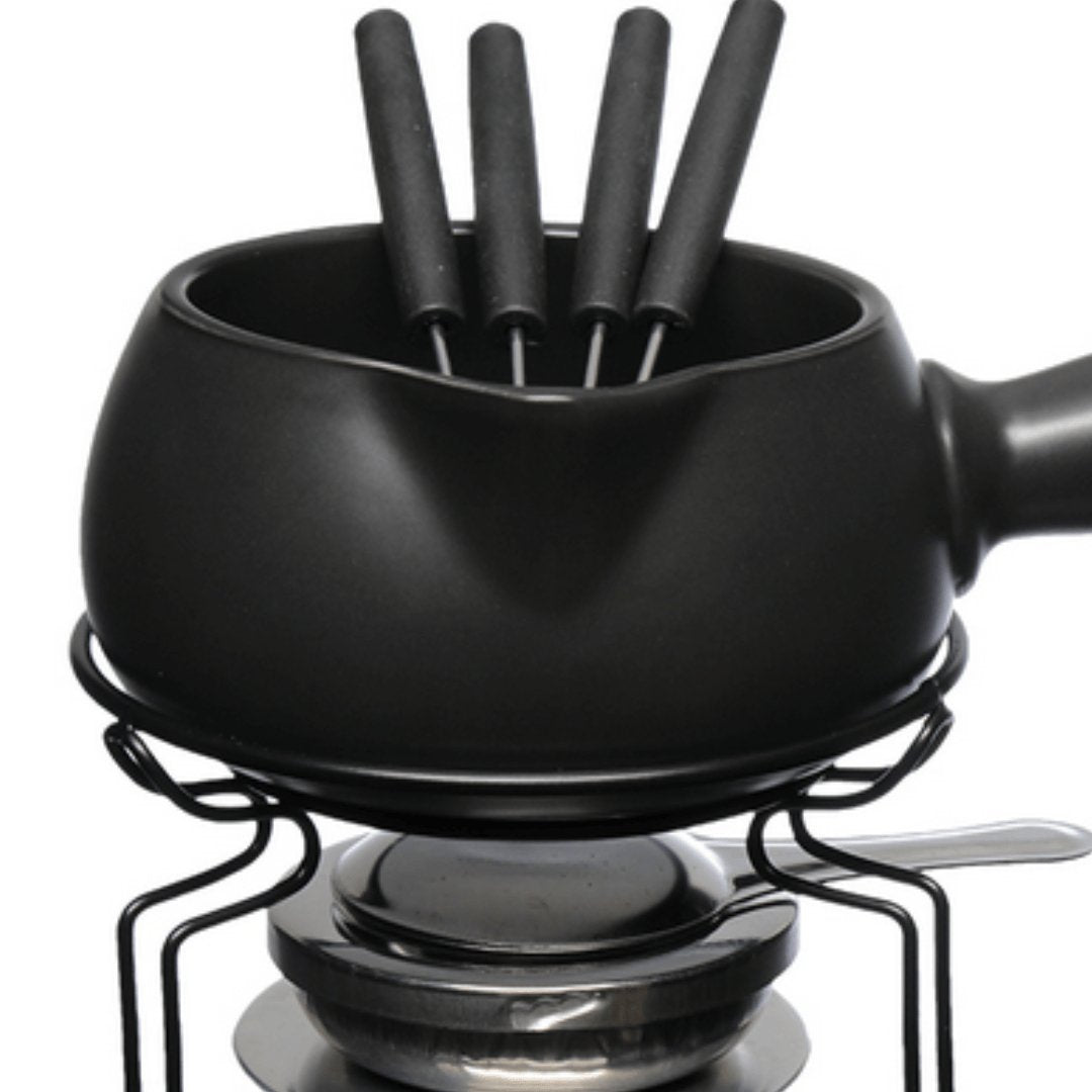 Conjunto de Fondue Genebra Preto 8 peças 750ml