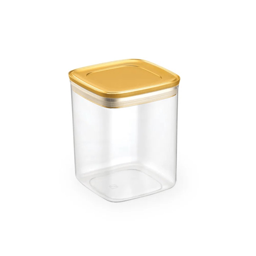 Conjunto de Potes Herméticos Dourado 4 Peças