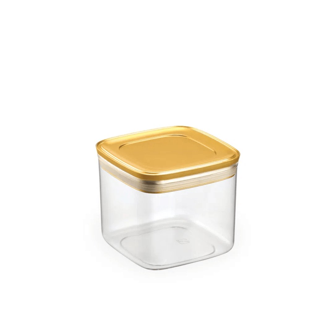 Conjunto de Potes Herméticos Dourado 4 Peças