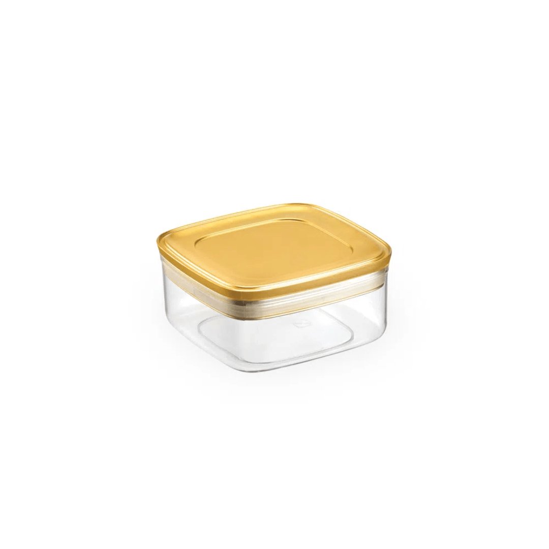 Conjunto de Potes Herméticos Dourado 4 Peças