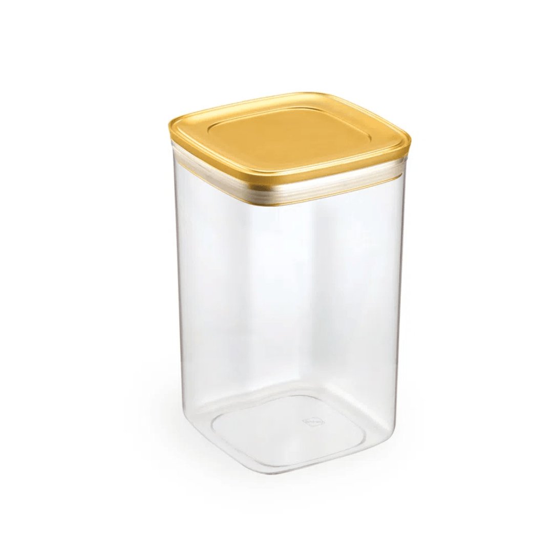 Conjunto de Potes Herméticos Dourado 4 Peças