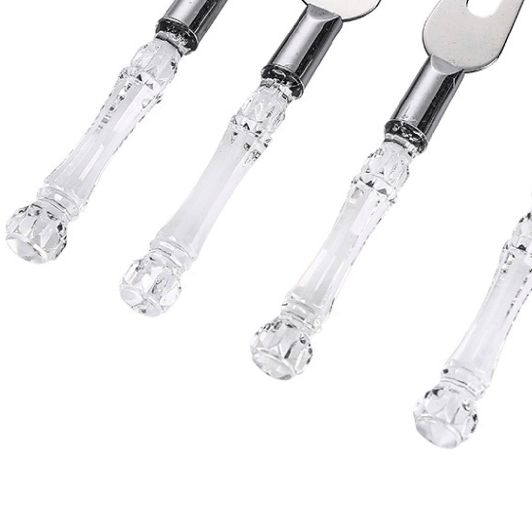 Conjunto para Queijo em Cristal 4 Peças