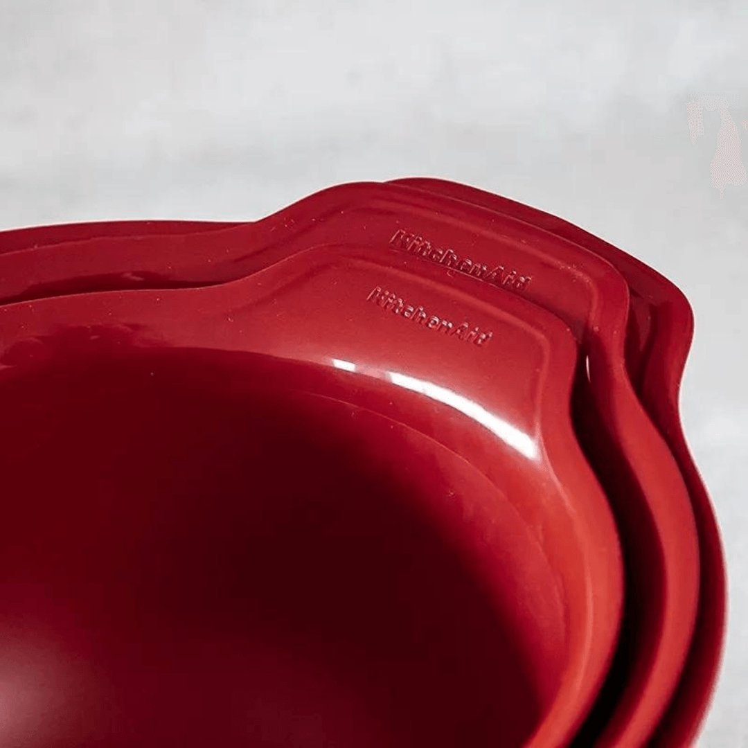 Conjunto Tigela Vermelha 3 Peças KitchenAid