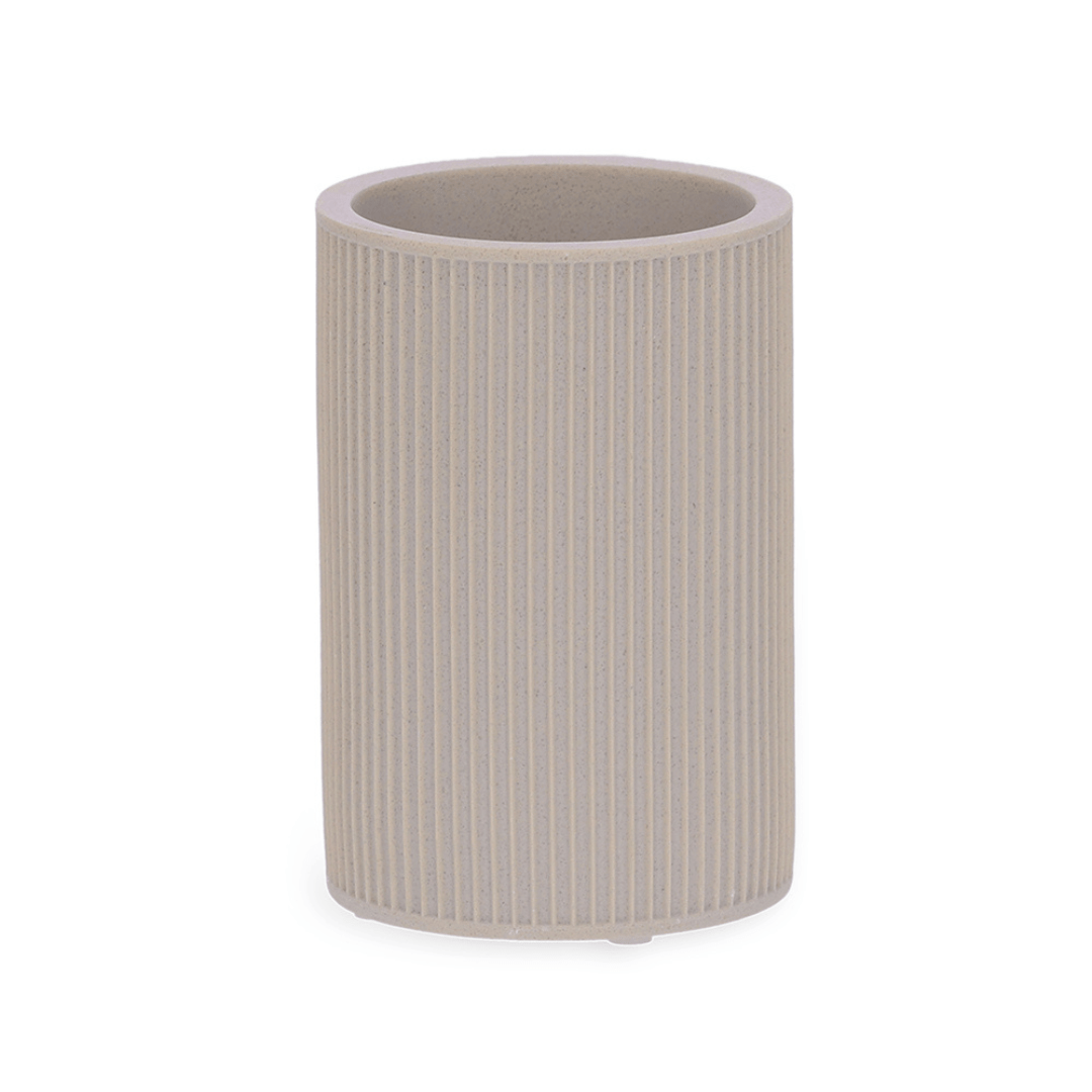 Copo Multiuso Porta Objetos em Polirresina Cinza 11,5cm