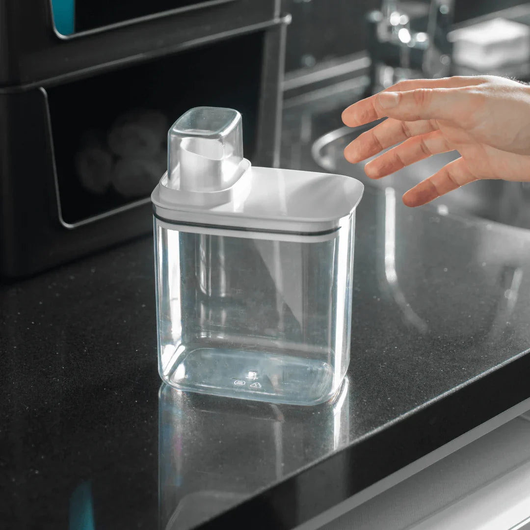 Kit 2 Potes Herméticos Dispenser Branco 1,5 L