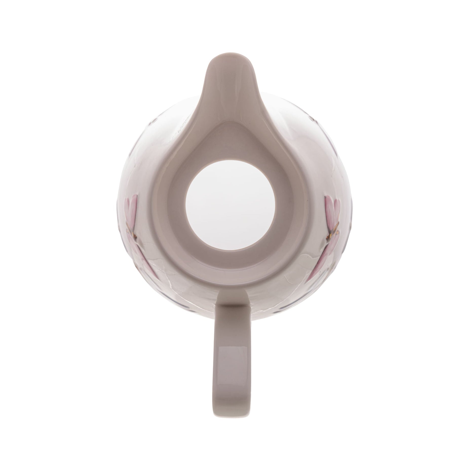Garrafa Térmica Porcelana Borboletas Branca 900ml