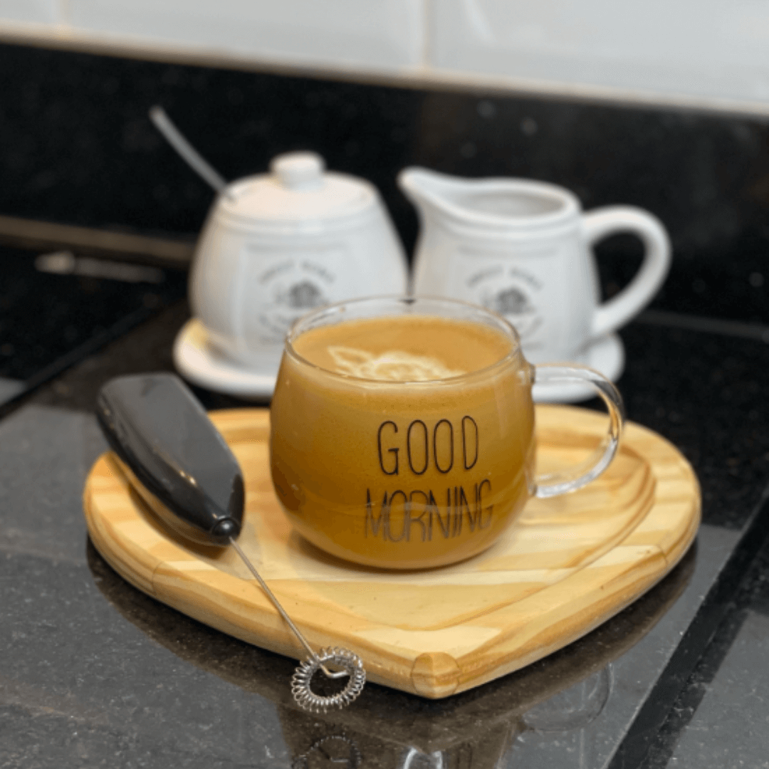Jogo 2 Canecas Coffee Time Vidro Borossilicato 380ml
