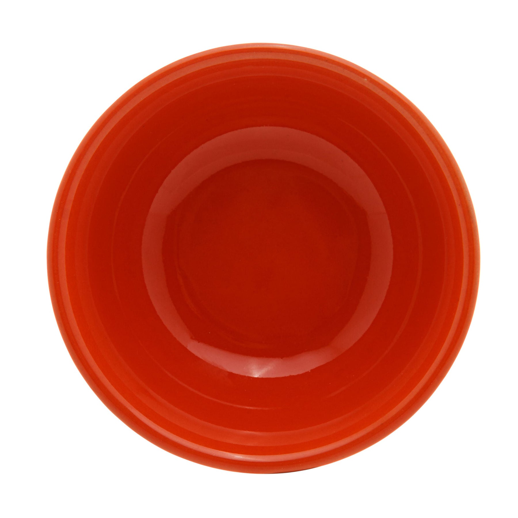 Jogo 2 Mini Bowls de Cerâmica Retrô Laranja 10cm