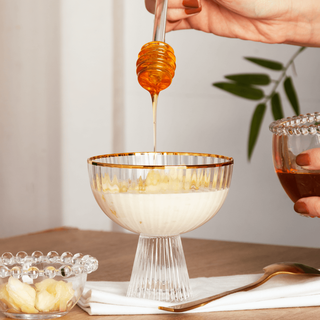 Jogo 2 Taças para Sobremesa Cristal com Fio de Ouro 200ml Lines