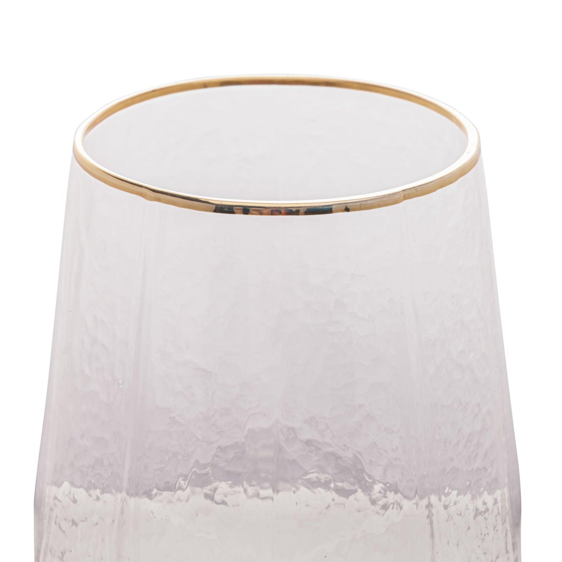 Jogo 2 Taças para Vinho em Cristal de Chumbo com Borda Dourada 600ml