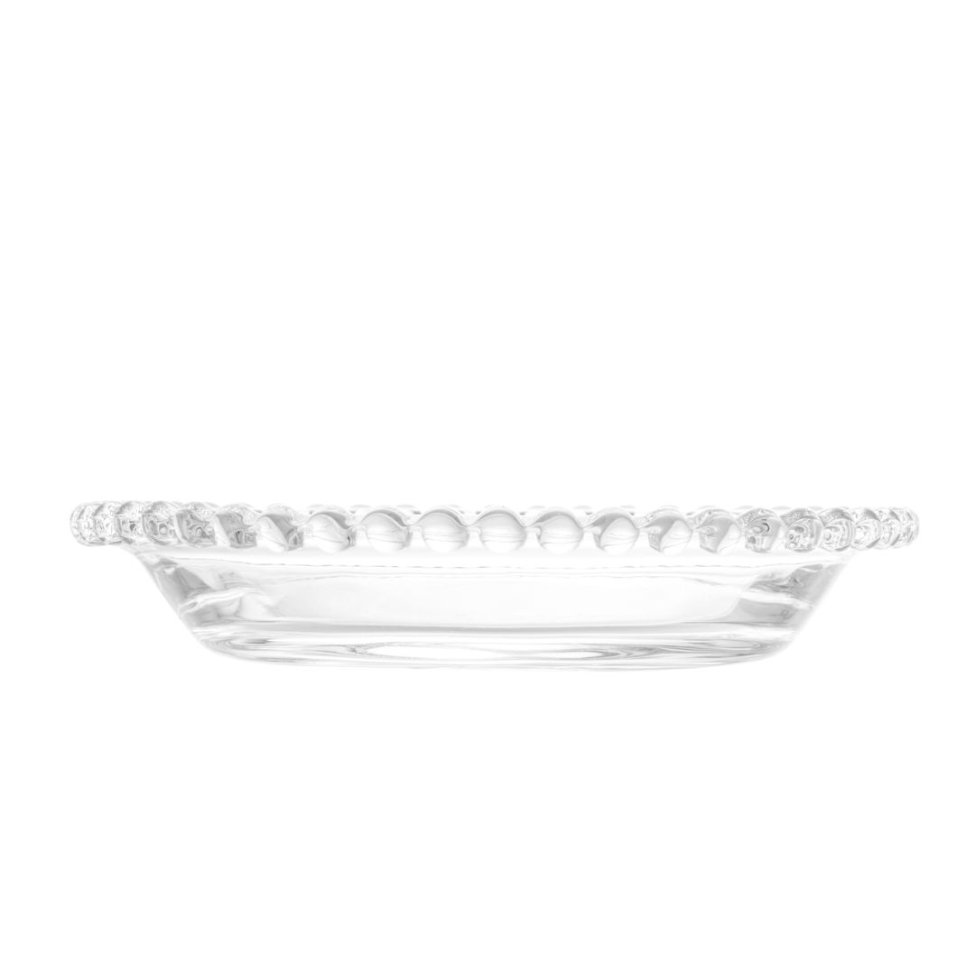 Jogo 4 Pratos em Cristal Pearl 14cm
