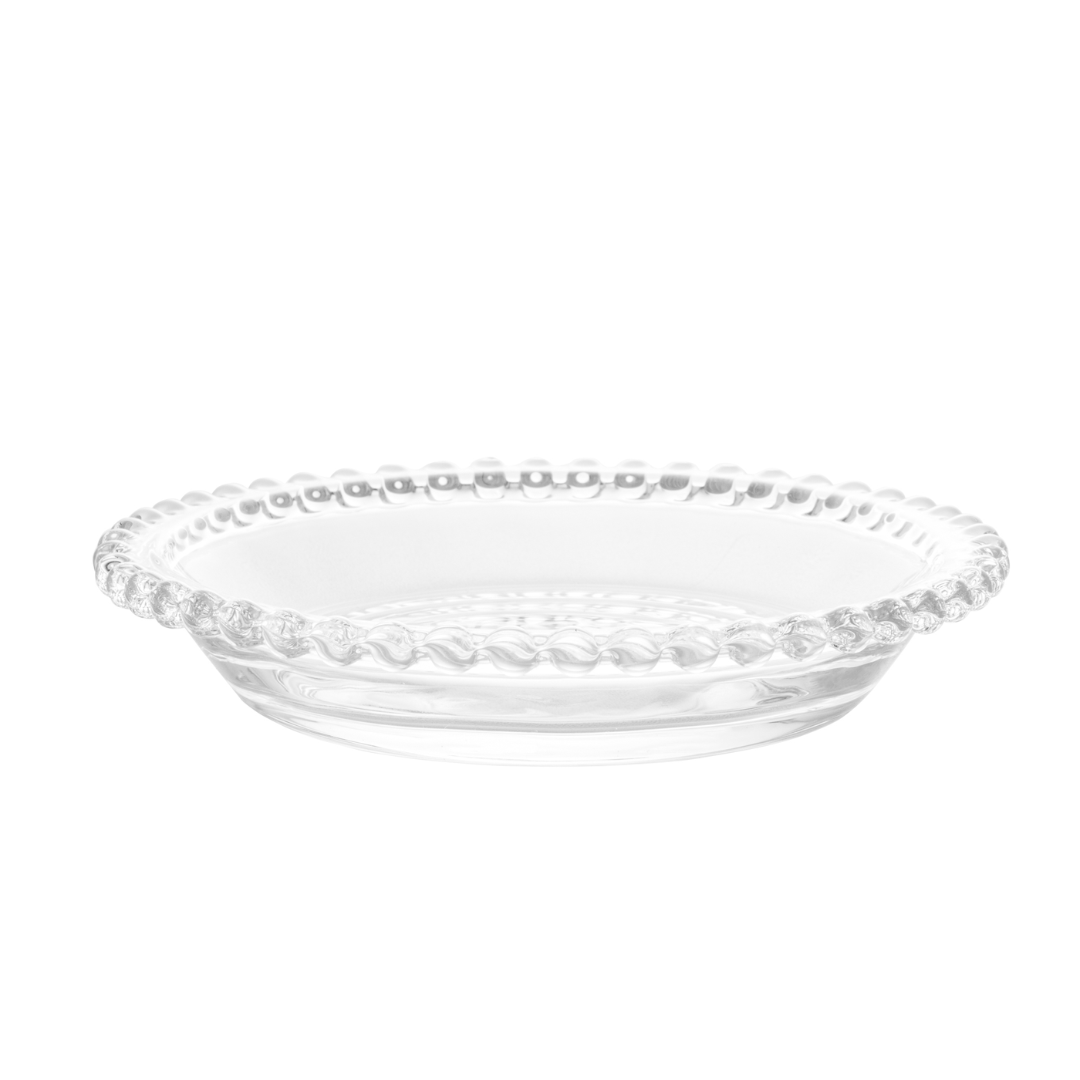 Jogo 4 Pratos em Cristal Pearl 14cm