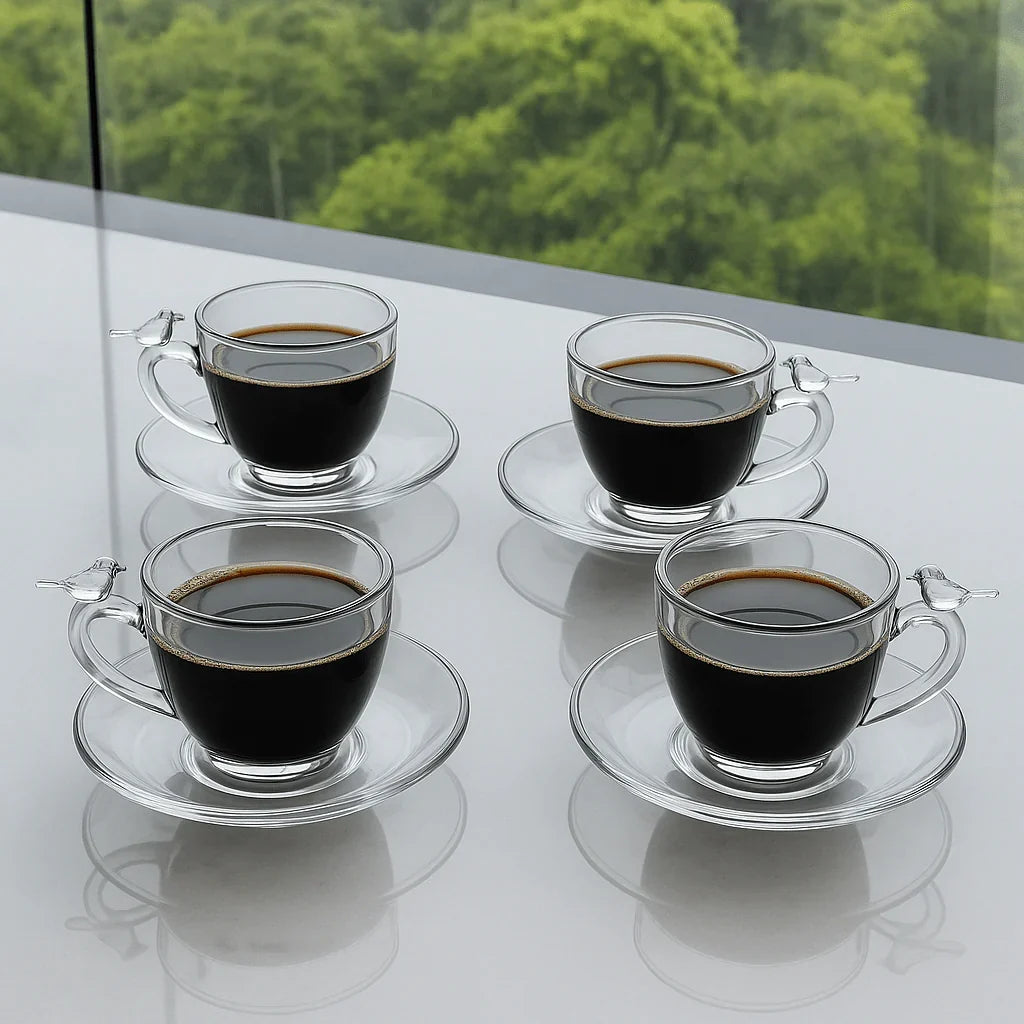 Kit para Mesa Posta de Café Bird 4 Peças