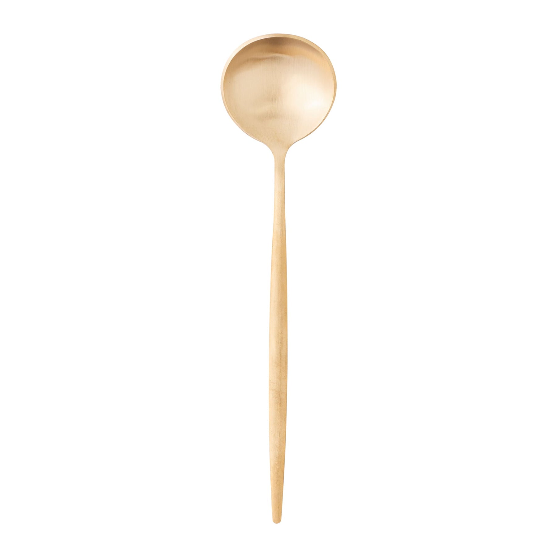 Jogo 6 Colheres para Mesa Opera Aço Inox Dourado 21cm