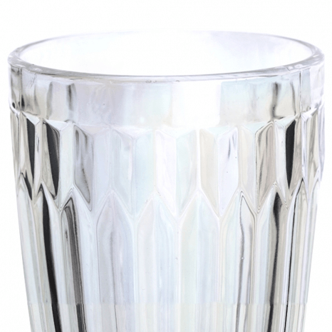 Jogo 6 Copos Altos em Cristal Ecológico Furta Cor 355ml 13cm