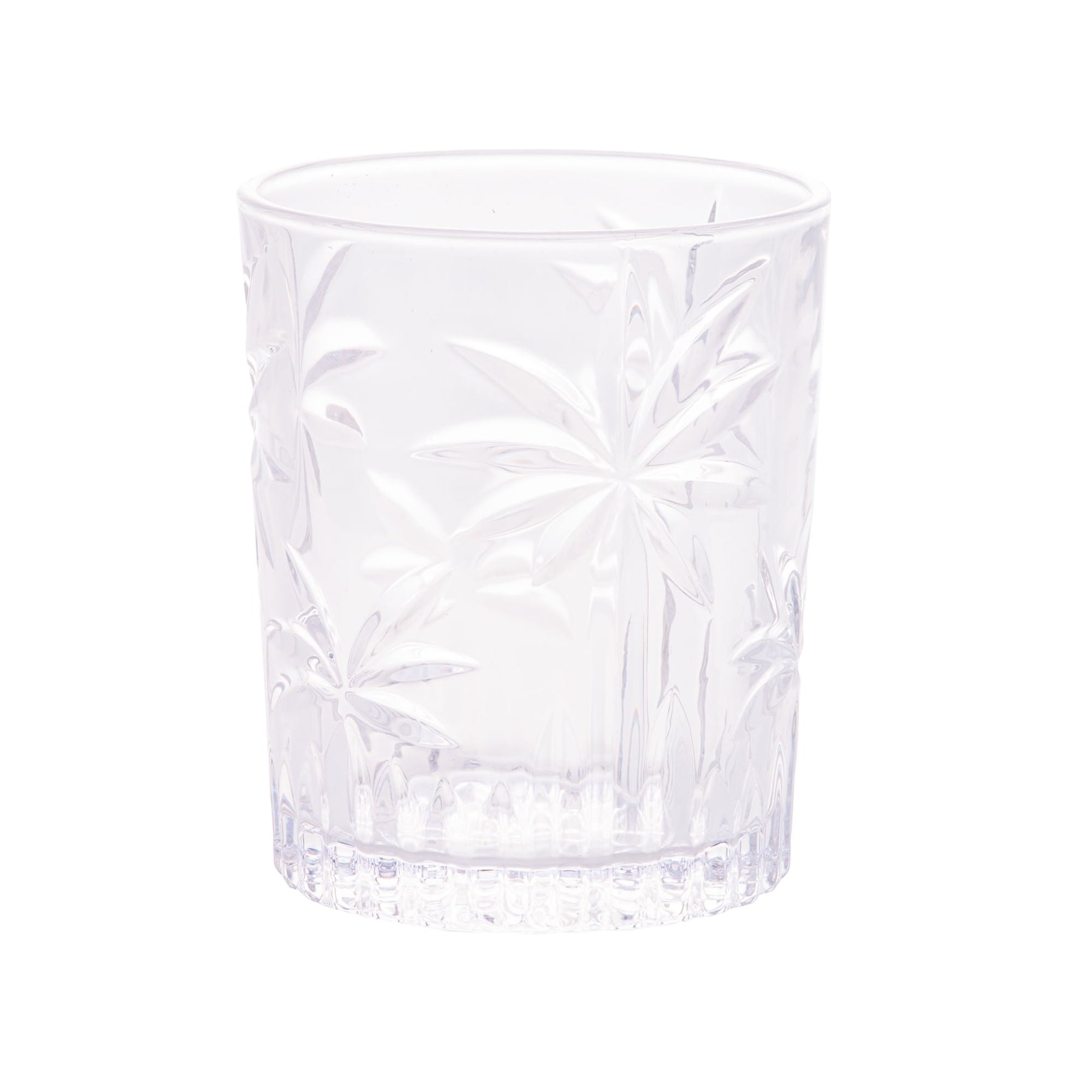 Jogo 6 Copos Baixos Palm Tree Cristal de Chumbo 340ml