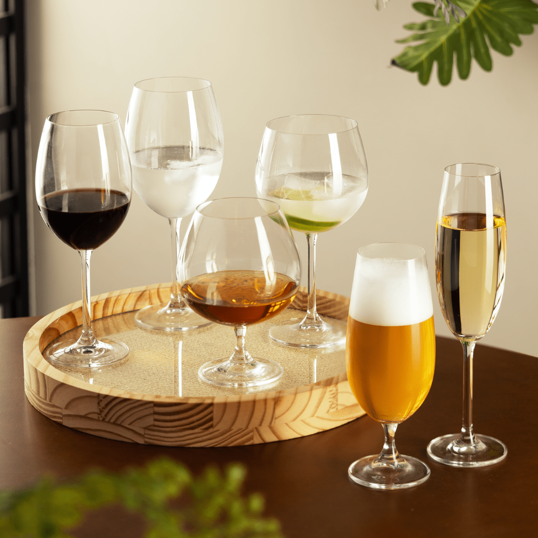Jogo 6 Taças de Cristal Ecológica para Champagne Espumante Transparente 220ml