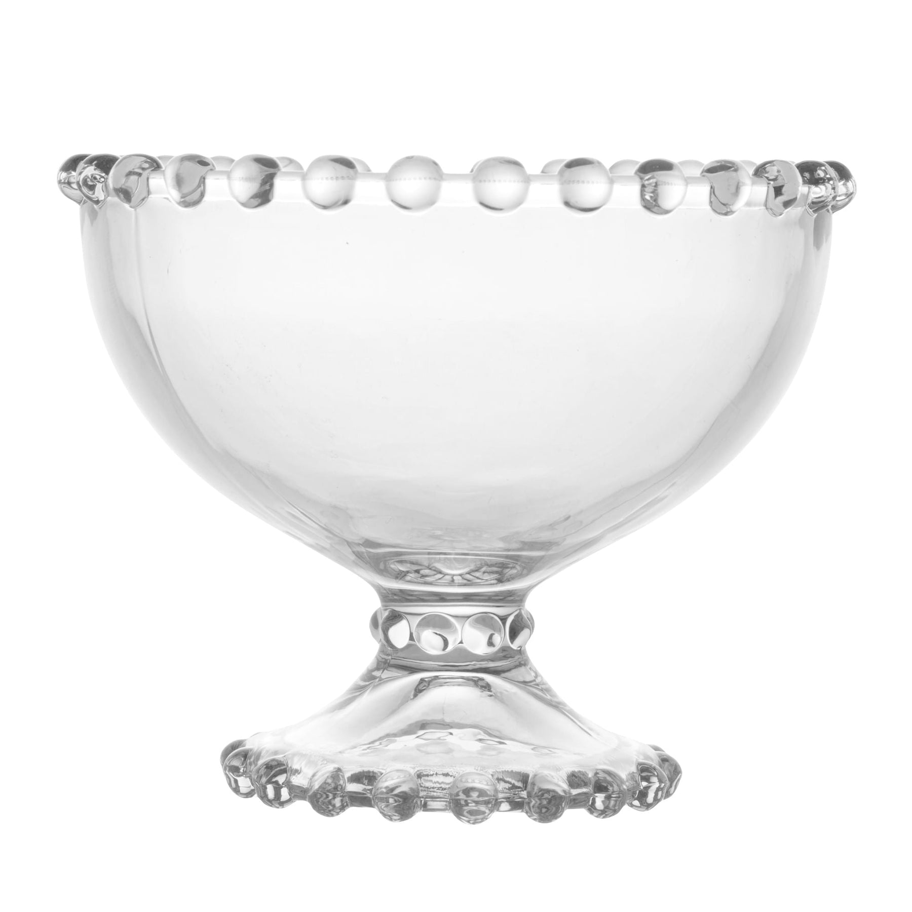 Jogo 6 Taças Para Sobremesa Cristal de Chumbo Pearl 11cm