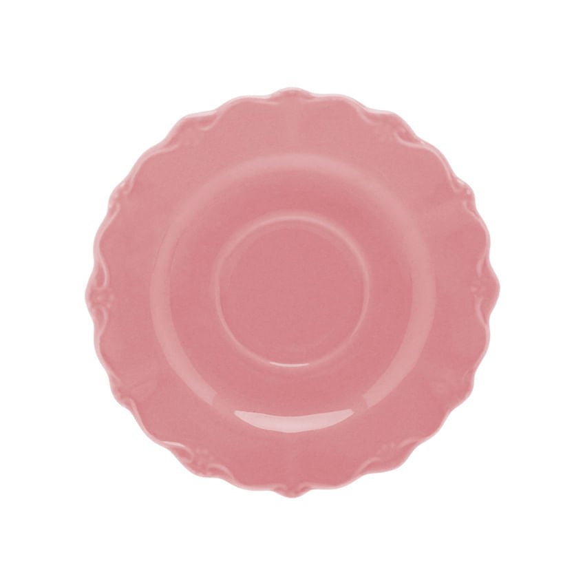 Jogo 6 Xicaras de Café com Pires em Porcelana Fancy Rose 90ml