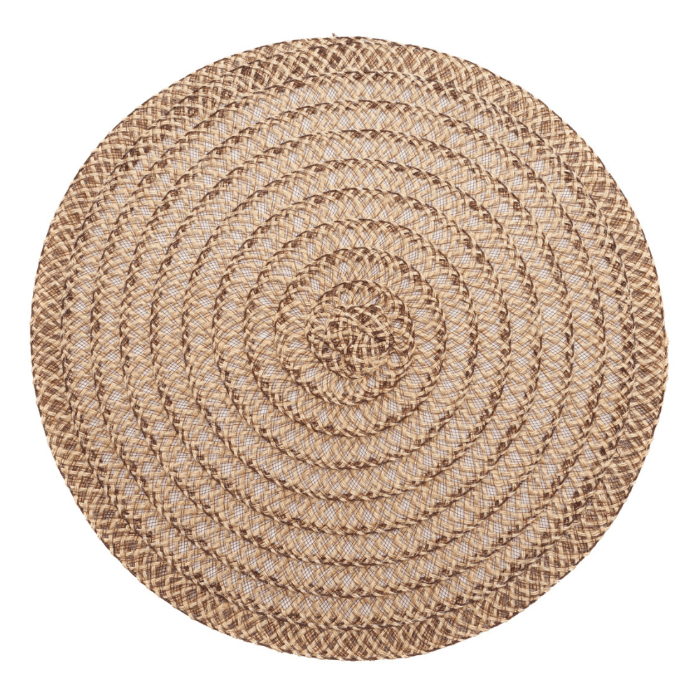 Jogo Americano Mesclado Flowered Marrom - 38 cm
