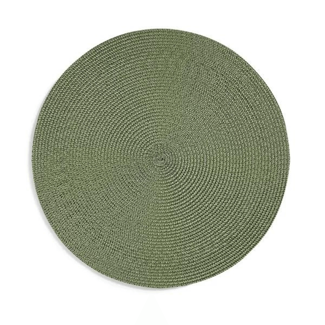 Jogo Americano Redondo Avulso Luna Olive 38cm
