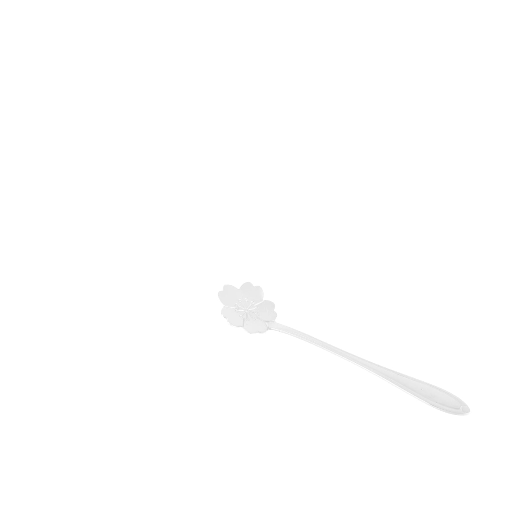 Jogo de Colheres em Aço Inox Estilo Flor 4 Peças