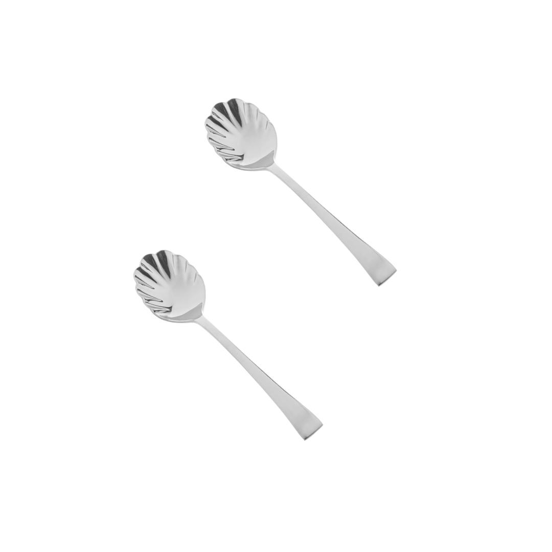 Jogo de Colheres para Açúcar Aço Inox 2 Peças