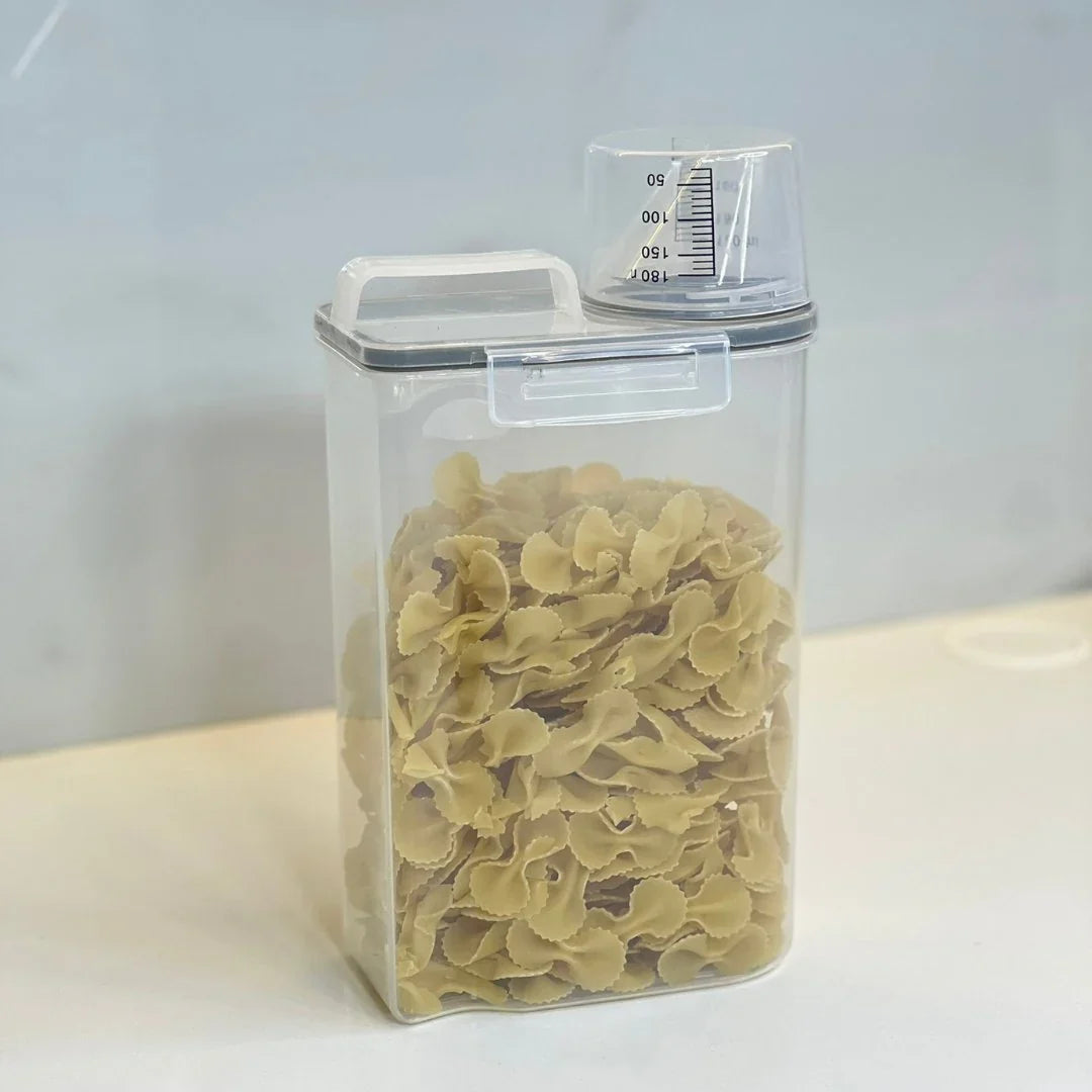 Kit 8 Potes Herméticos com Copo Medidor 2,5 Litros