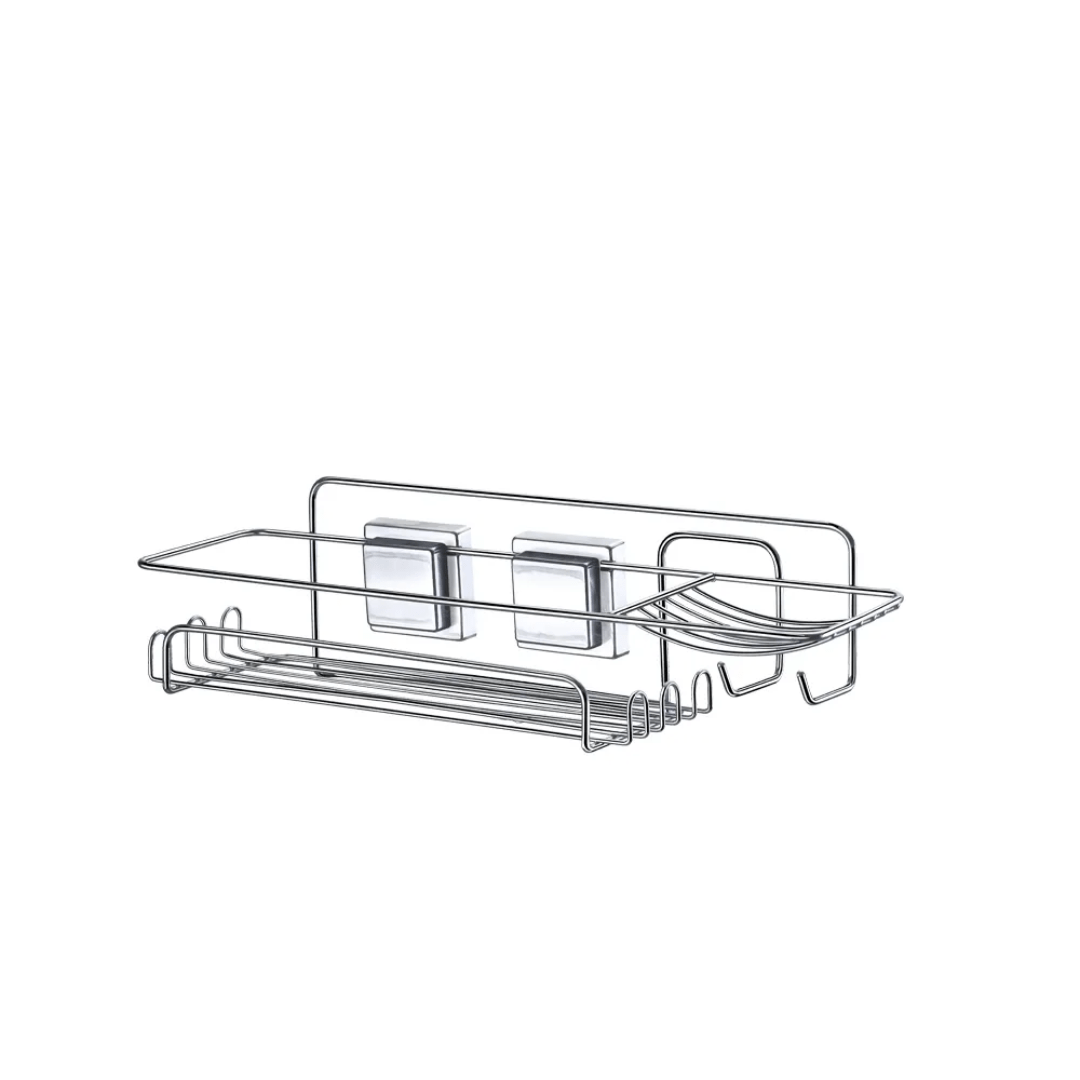 Kit Banheiro Sem Furo com Ventosa – 3 Peças