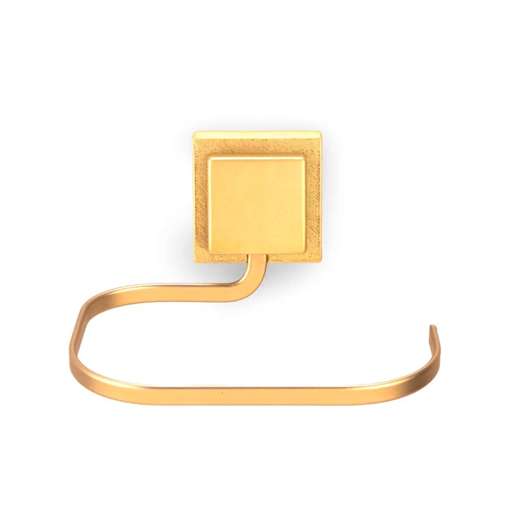 Kit de Banheiro 3M Aço Piatina Dourado 4 Peças