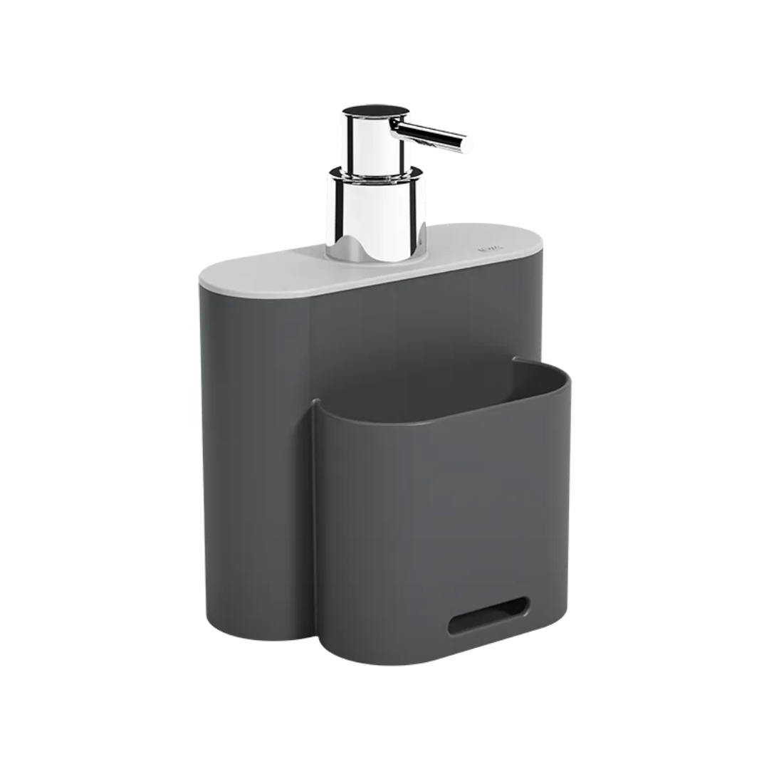 Kit Flat para Cozinha Cinza 3 Peças