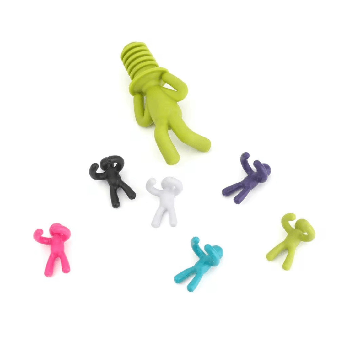 Kit Marca Taça com Rolha de Vinho Drinking Buddy 7 Peças