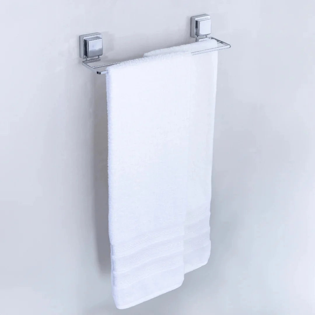 Kit para Banheiro em Aço com Ventosa Cromado - 3 Peças