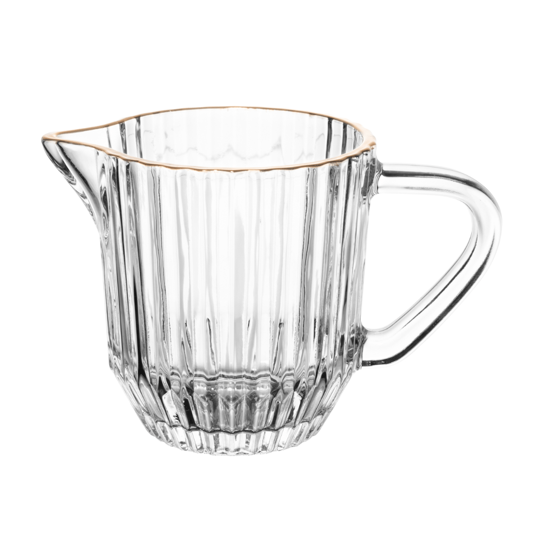 Leiteira de Cristal Imperatriz Fio de Ouro 220ml