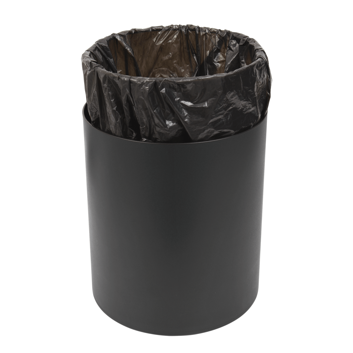 Lixeira Preta e Dourada Mix Luxo Tampa 100% Inox 5 Litros Tramontina