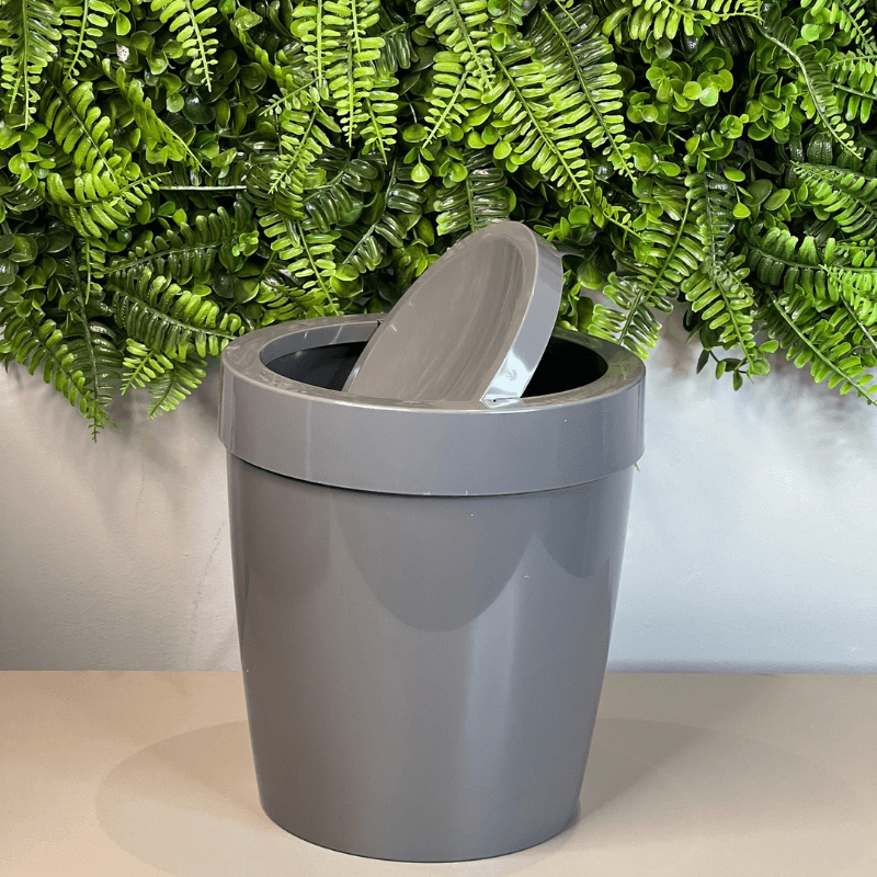 Lixeira Vitra Basculante Chumbo 5 Litros