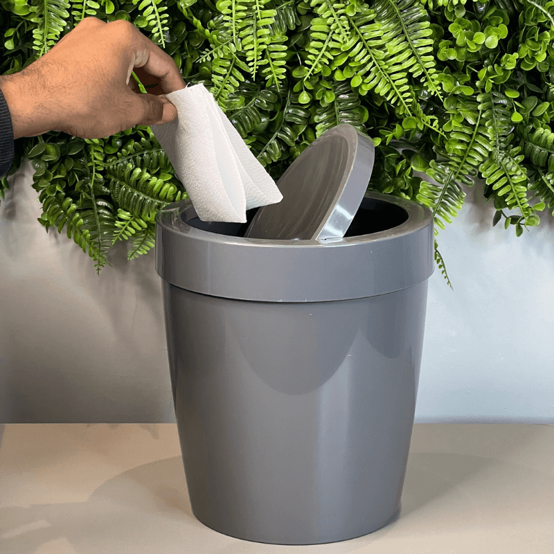 Lixeira Vitra Basculante Chumbo 5 Litros