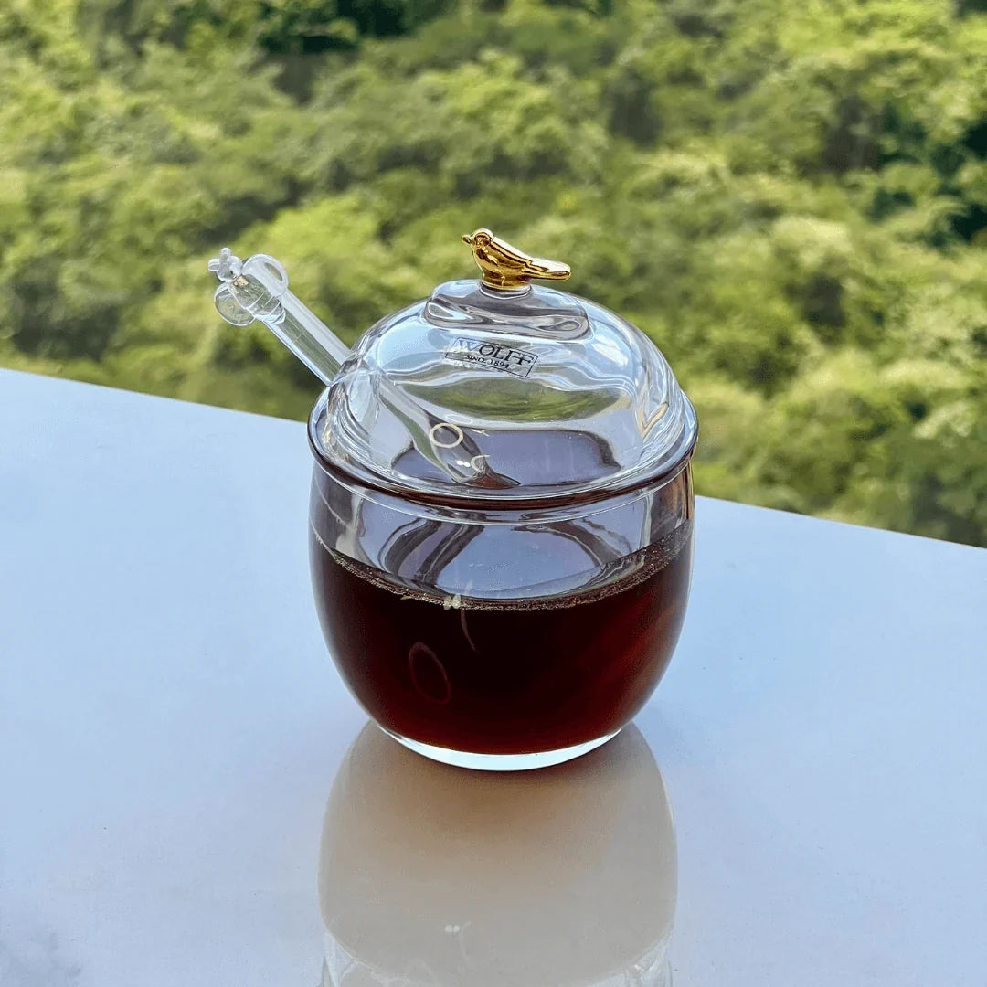 Kit Açucareiro + Meleira Golden Bird 2 Peças